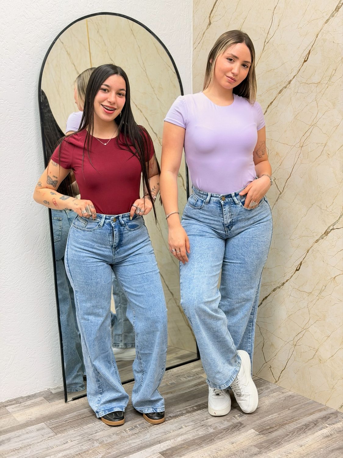 Jean ancho por mayor ($690 c/u paquete de 6 unidades)