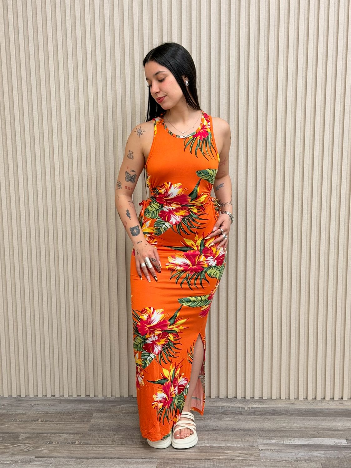 Vestido estampado por mayor ($490 c/u paquete de 6 unidades)