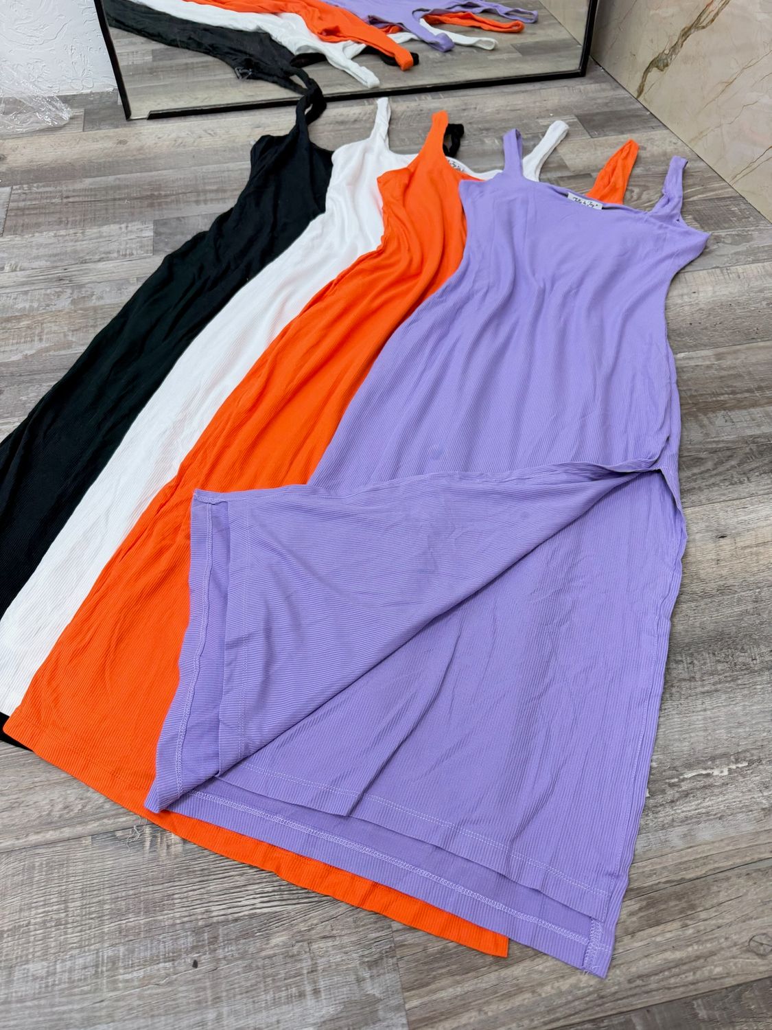 Vestido musculosa morley por mayor ($ 490 c/u paquete de 6 unidades)