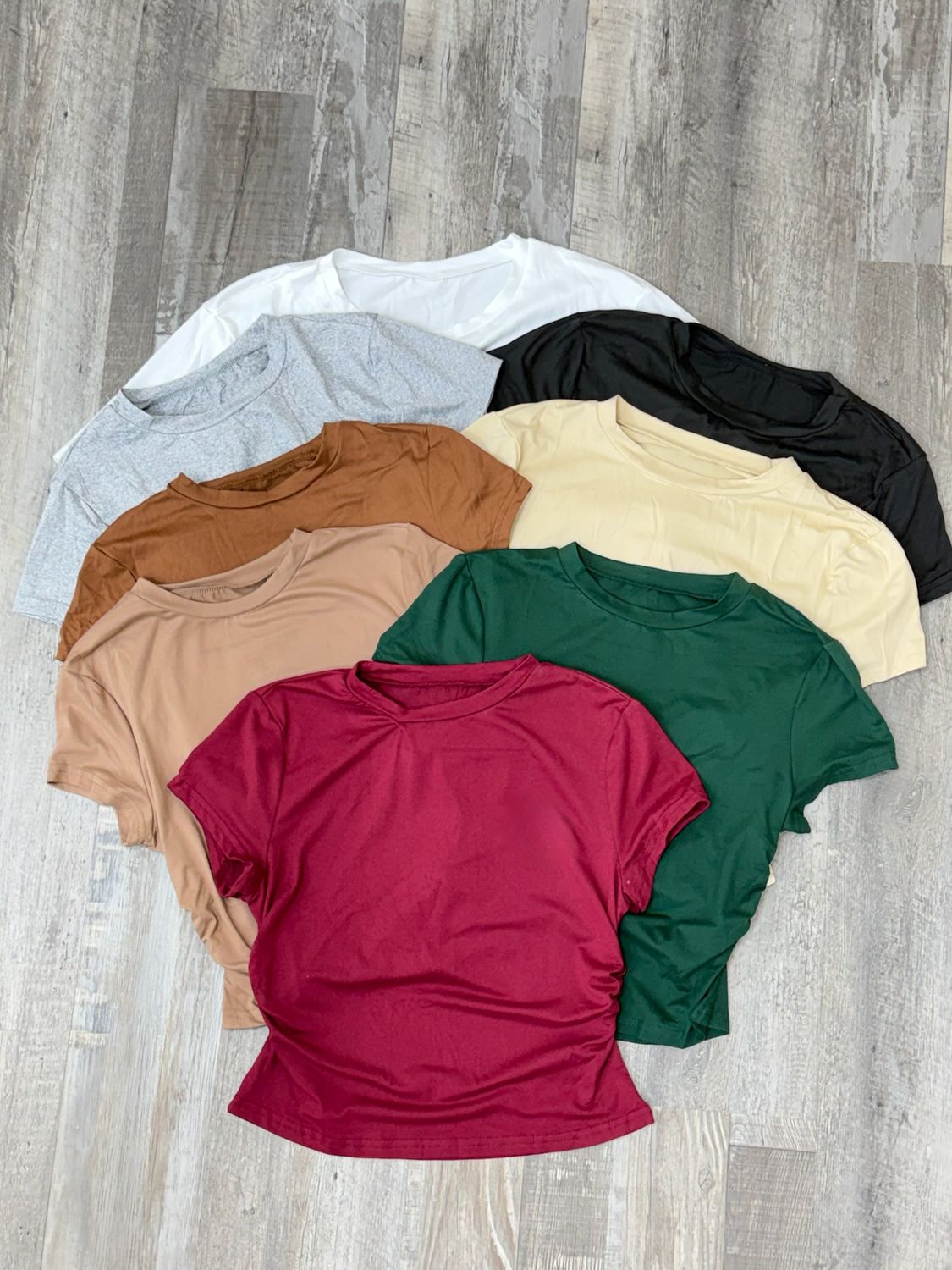 Remera basica por mayor ($ 190 c/u paquete de 6 unidades)