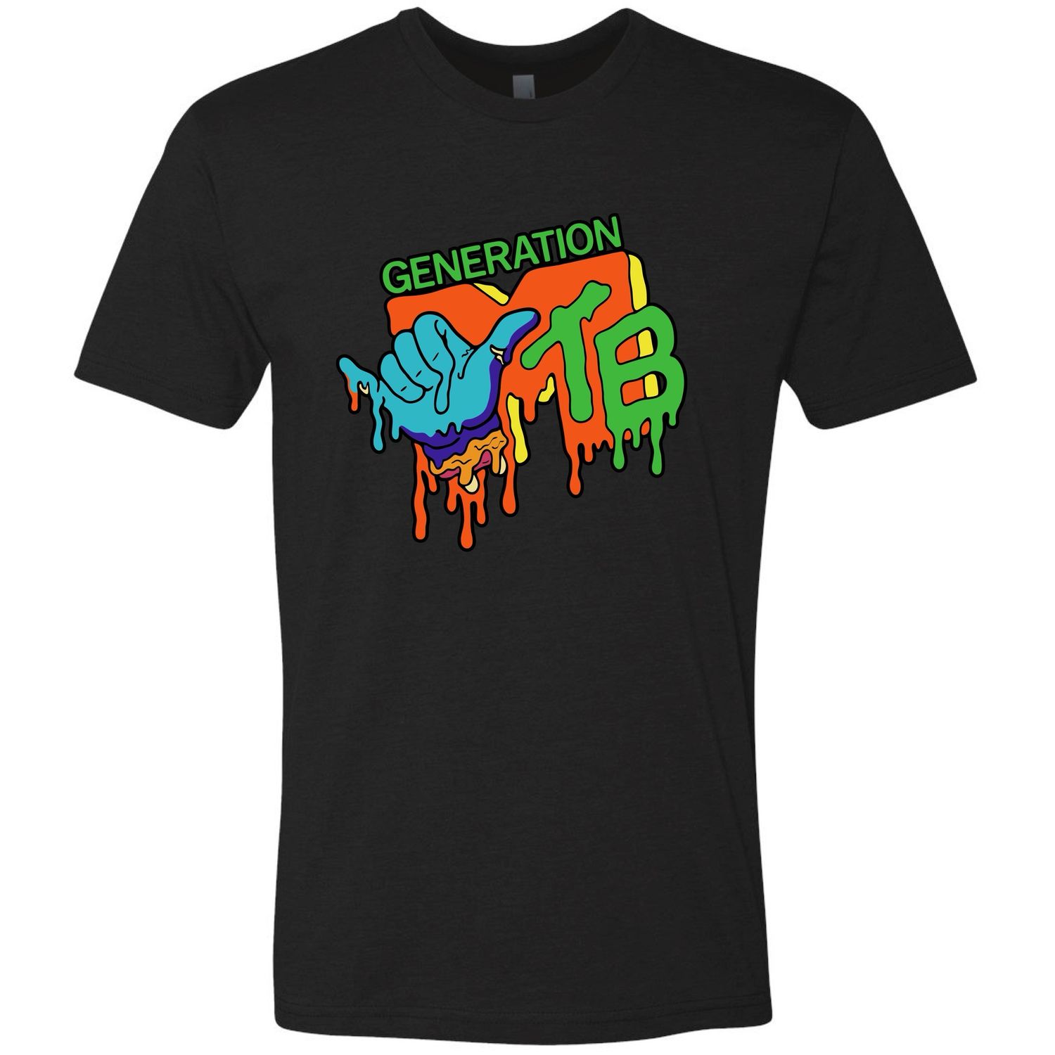 Melted Logo Tee - Black