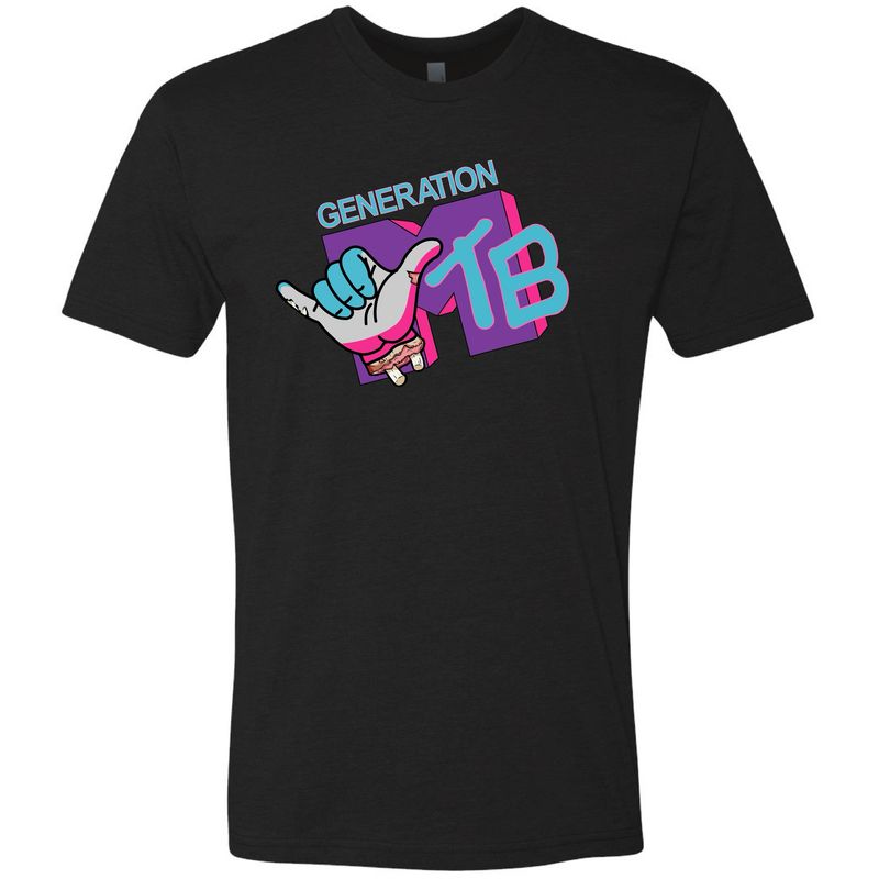 Purple Logo Tee - Black