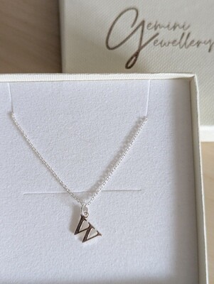 Sterling Silver Initial Necklace