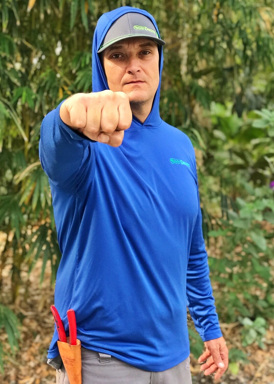 Shirt - Hooded - Blue - Large