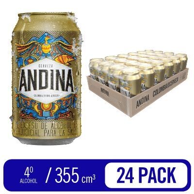 Cerveza Andina lata x 24
