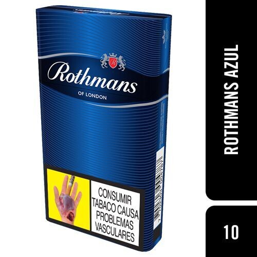 Cigarrillo Rothmans Azul por paquete