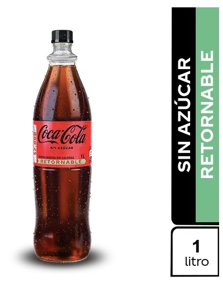 Coca Cola Litro sin Azu x 12