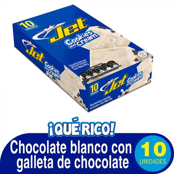 Jet Cookies and Cream 21gr x10