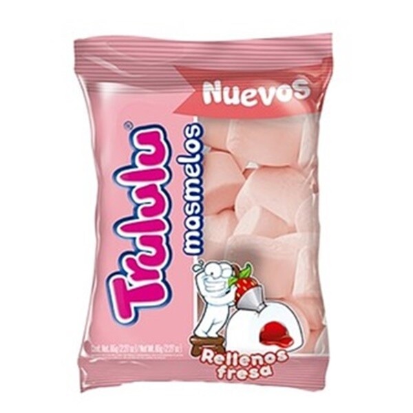 Trululu Masmelo Fresa Rellena x 90 g