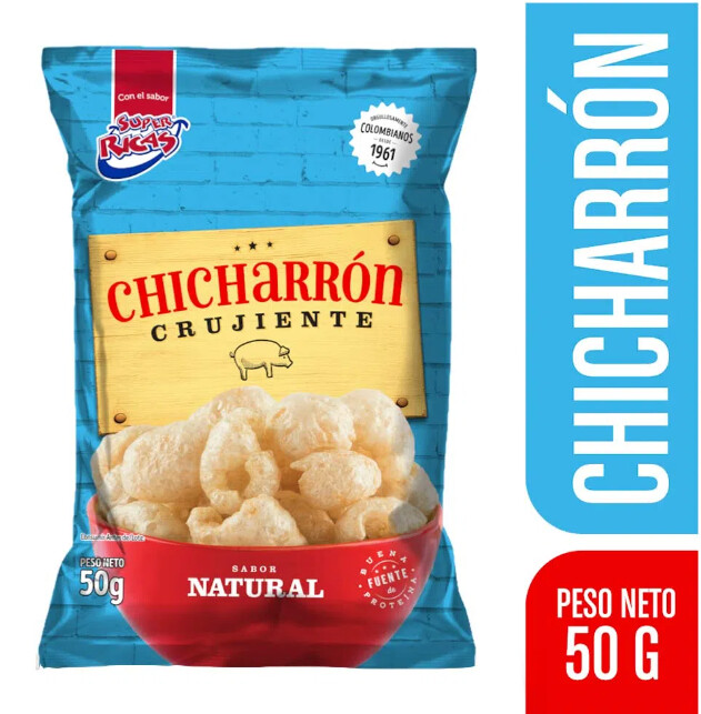 Chicharron Crujiente Natural x 50 gr