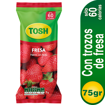 Paleta tosh Fresa x 75 gr