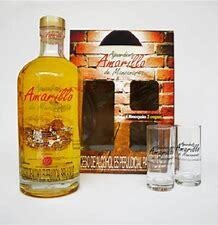 Aguardiente Amarillo bot + copas