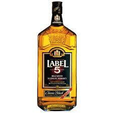 Whisky label 5 2 litros