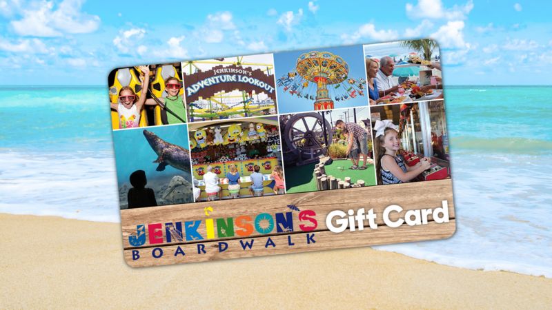 Jenkinson&#39;s Boardwalk Gift Cards $10-$100