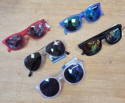 Five versions of Lifeguard brand kids sunglasses 