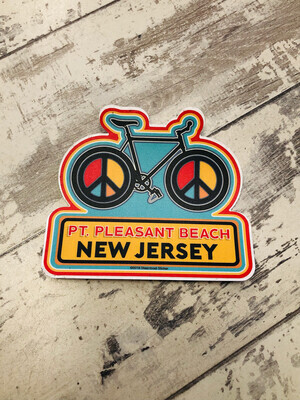 Sticker peace bike Point Pleasant Beach, New Jersey
