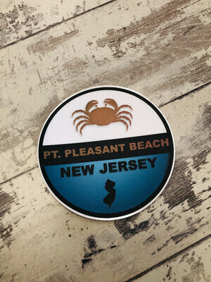 Sticker crab Point Pleasant Beach, New Jersey