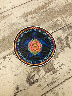 Sticker circular turtle Point Pleasant Beach