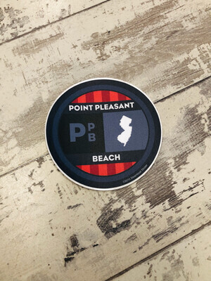Sticker PPB Point Pleasant Beach state of New Jersey design 
