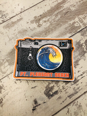 Sticker vintage camera Point Pleasant Beach