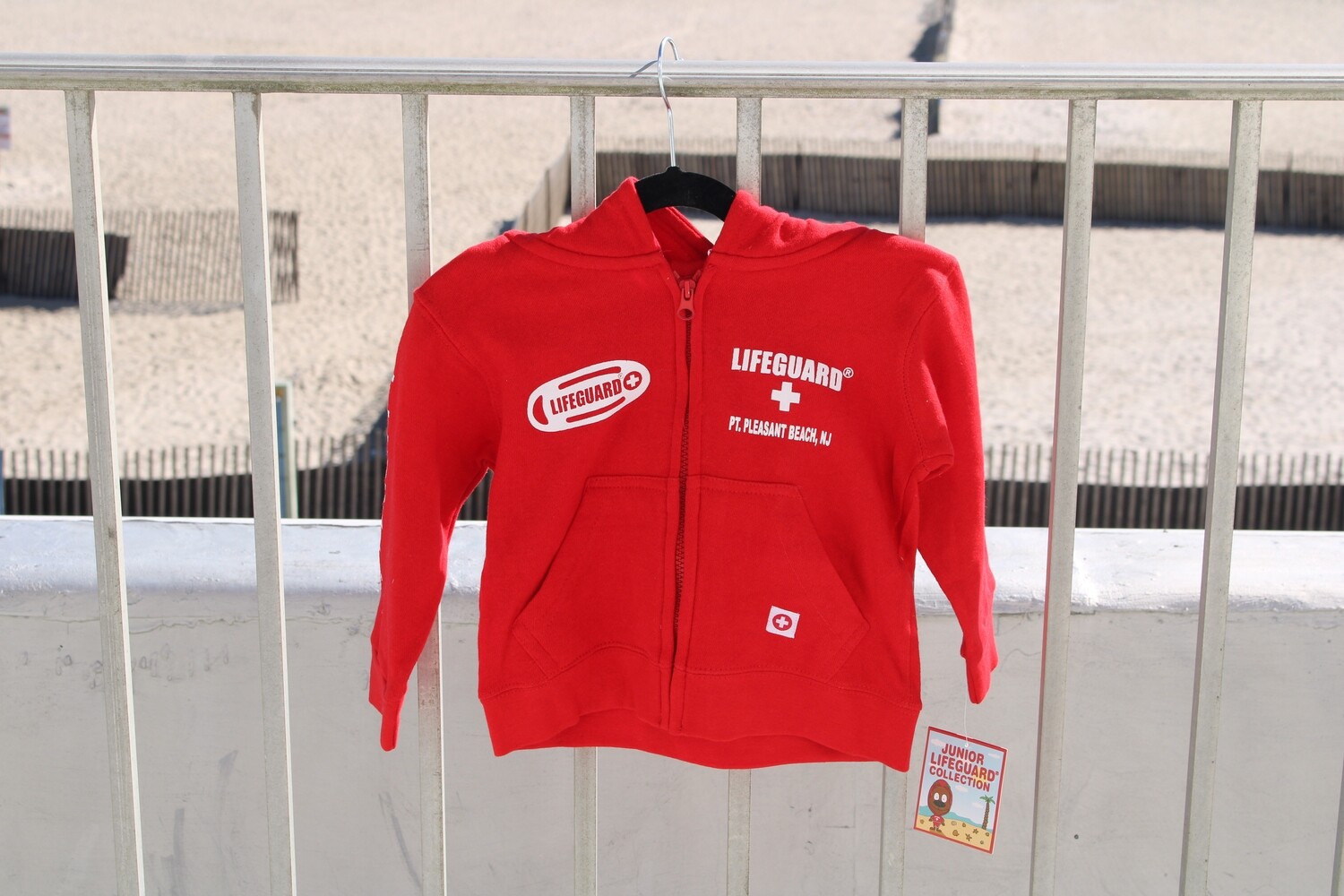 Lifeguard Red Toddler Zip Up Hoodie