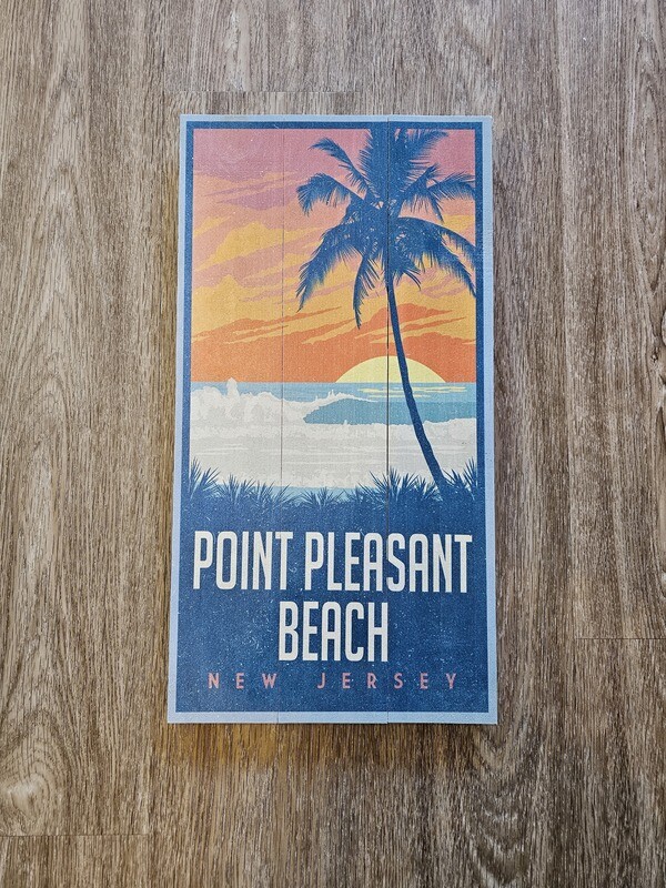 Hanging Sign - Rectangle - Palm Tree