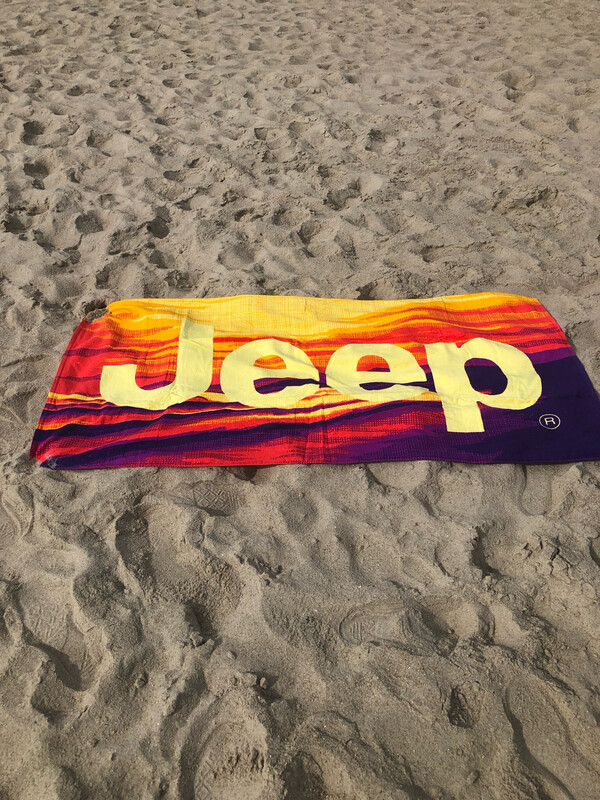 Towel Jeep Sunset