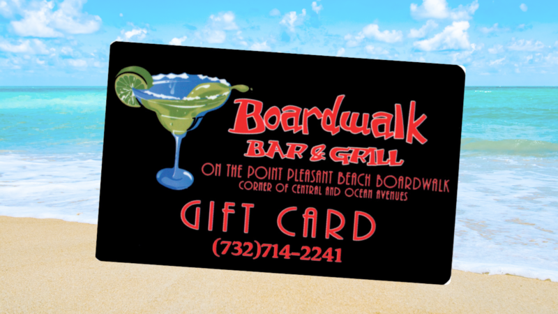 Boardwalk Bar and Grill Gift Cards $50-$100