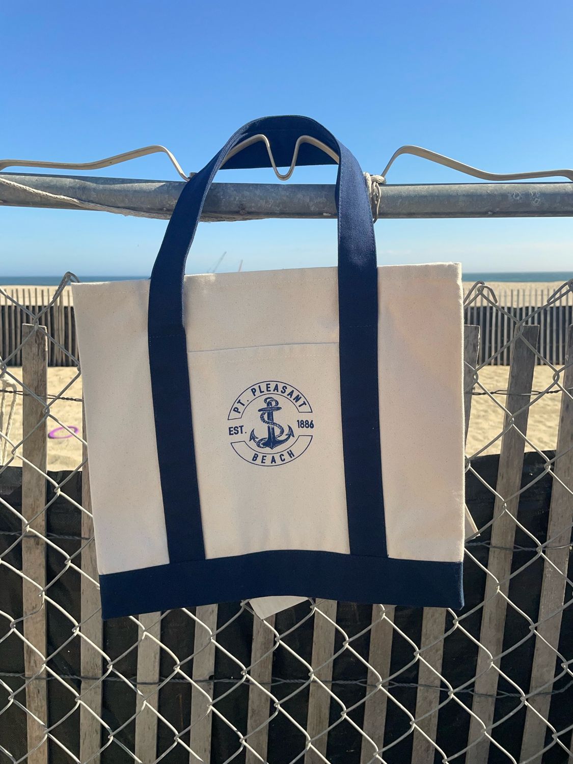 Two-Tone Canvas Tote