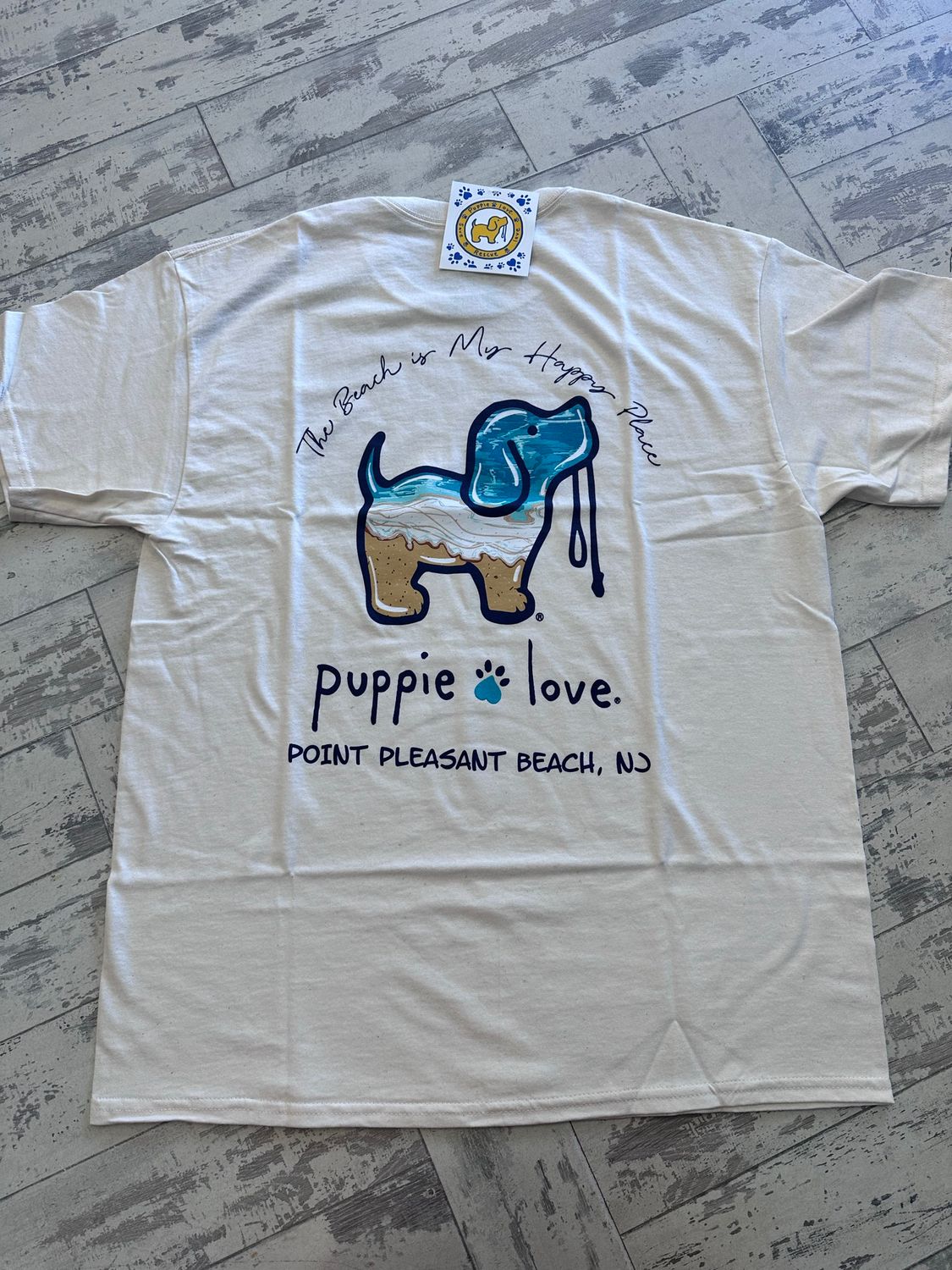 Puppie Love &quot;Happy Place&quot; Adult T-Shirt