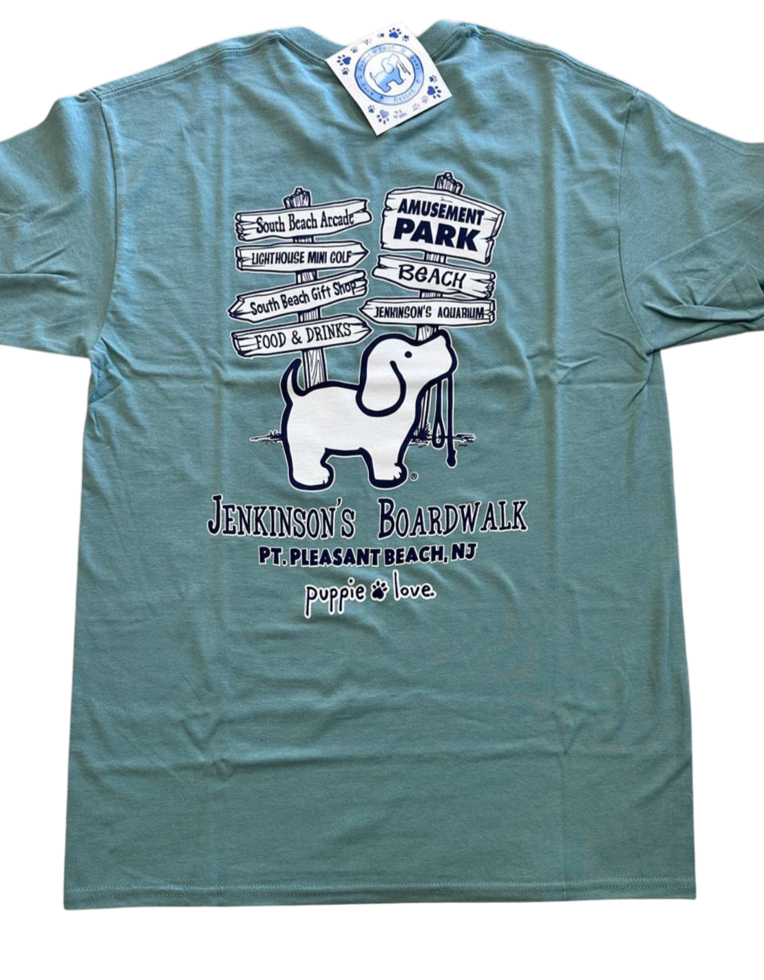 Puppie Love Jenkinson&#39;s Sign Adult T-Shirt