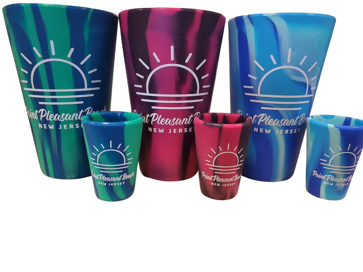 Silicone Point Pleasant Beach Shot Glass