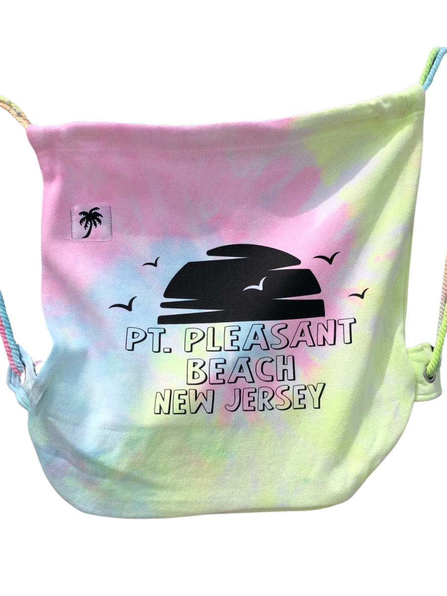 Point Pleasant Beach Sunset Drawstring Bag