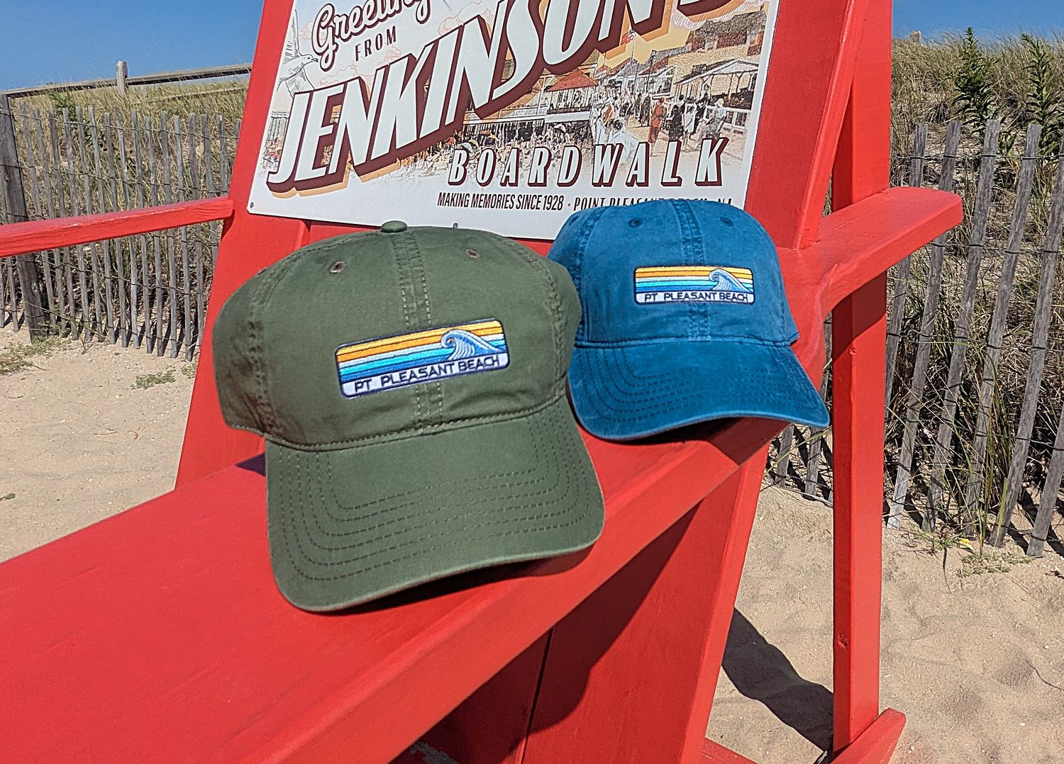 Wave Patch Cloth Back Hat