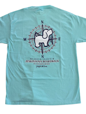 Puppie Love Jenkinson's Boardwalk Compass Adult T-Shirt Puppie Love Jenkinson's Boardwalk Compass Adult T-Shirt