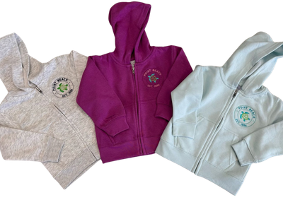 Point Beach Turtle Zip Toddler Hoodie