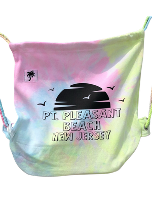 Point Pleasant Beach Sunset Drawstring Bag