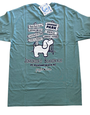 Puppie Love Jenkinson's Sign Adult T-Shirt