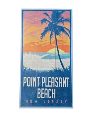 Hanging Sign - Rectangle - Palm Tree