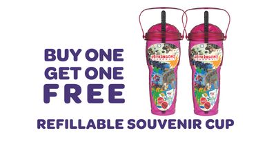 Buy One Get One Free Refillable Souvenir Cup Buy One Get One Free Refillable Souvenir Cup
