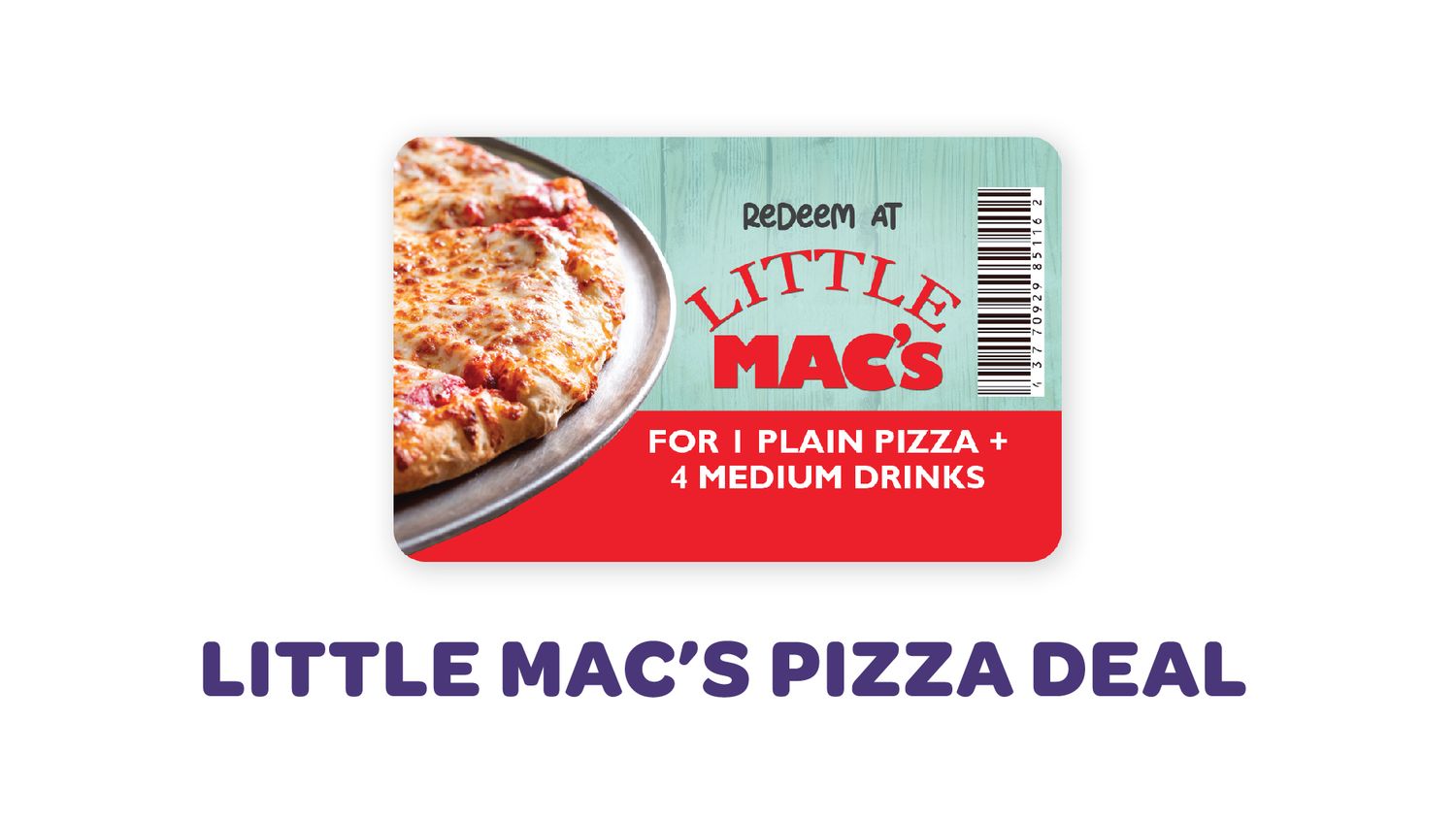 Little Mac's Pizza Deal Jenkinson's Boardwalk Easter Sale 2025: Get a 24" plain pizza and four medium fountain drinks for $30 at Little Mac’s.