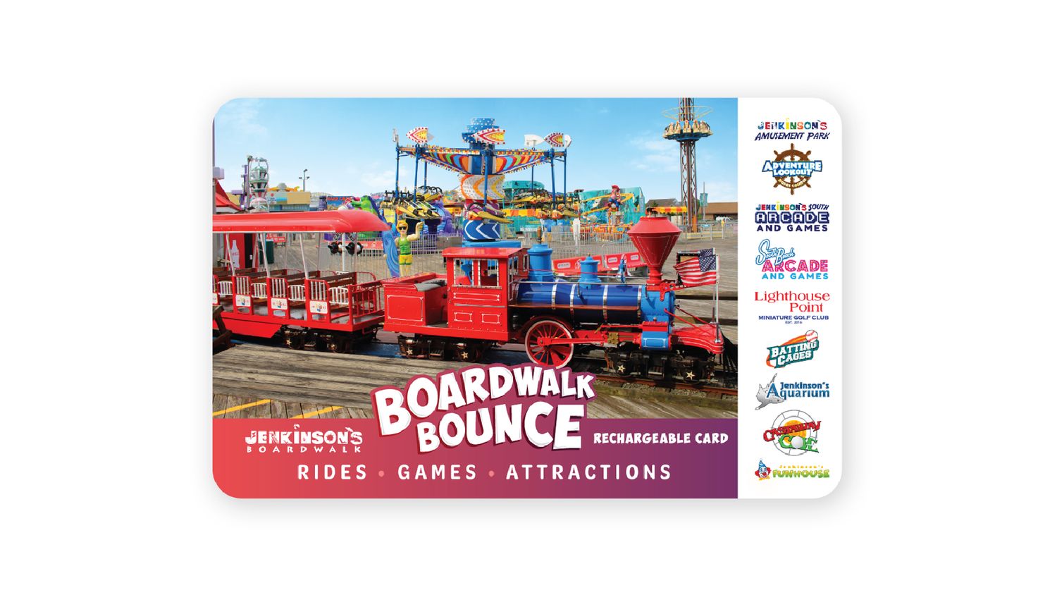 $150 for $100 Boardwalk Bounce Card