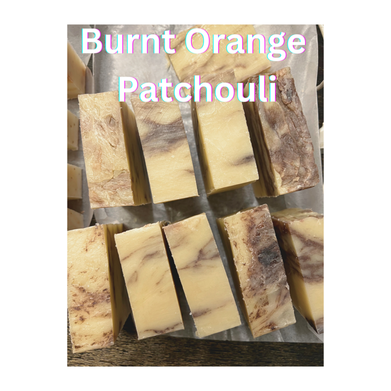Burnt Orange Patchouli Shea Butter - Soap