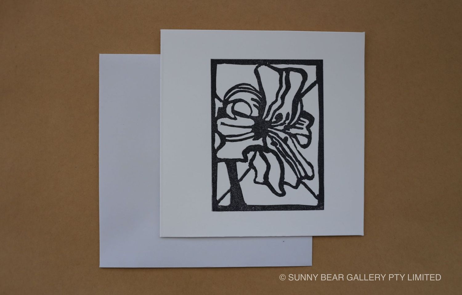 Block Print Greeting Card 'YURI'