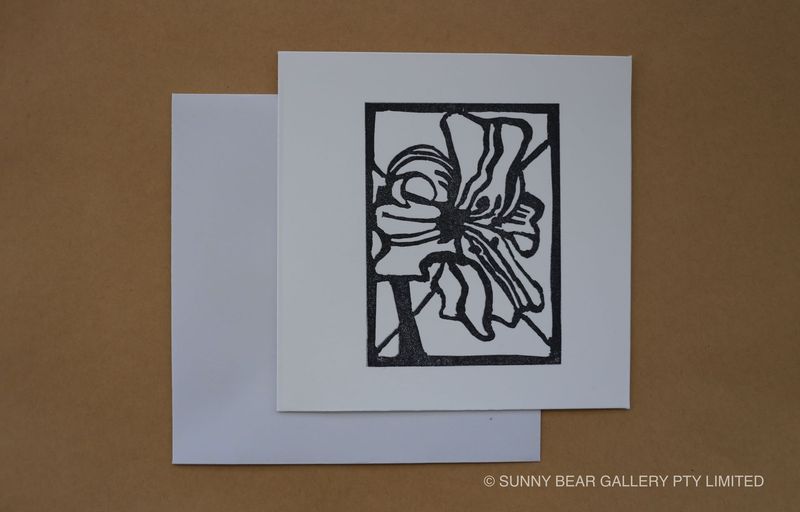 Block Print Greeting Card 'YURI'