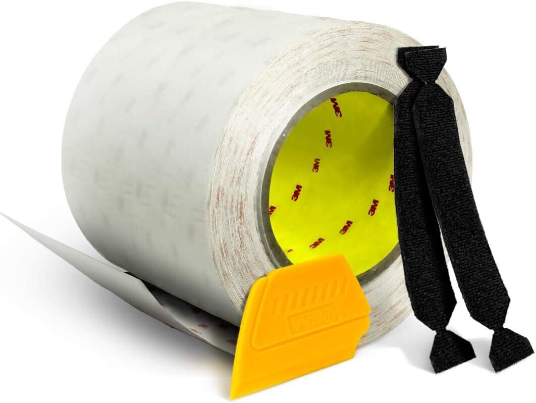 VViViD 3M Clear Paint Protection Vinyl Film 6 Inch Wide Choose Your Size Including Tools (6 Inch x 96 Inch)