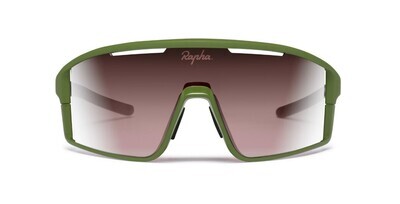Rapha Pro Team Full Frame Glasses - Green/ Light Grey
