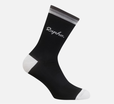 Rapha Logo Socks - Black/ Grey/ Carbon