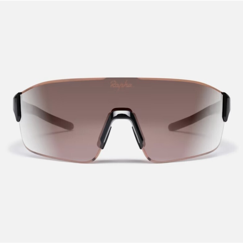 Rapha Pro Team Frameless Cycling Glasses - Black/ Black Mirror