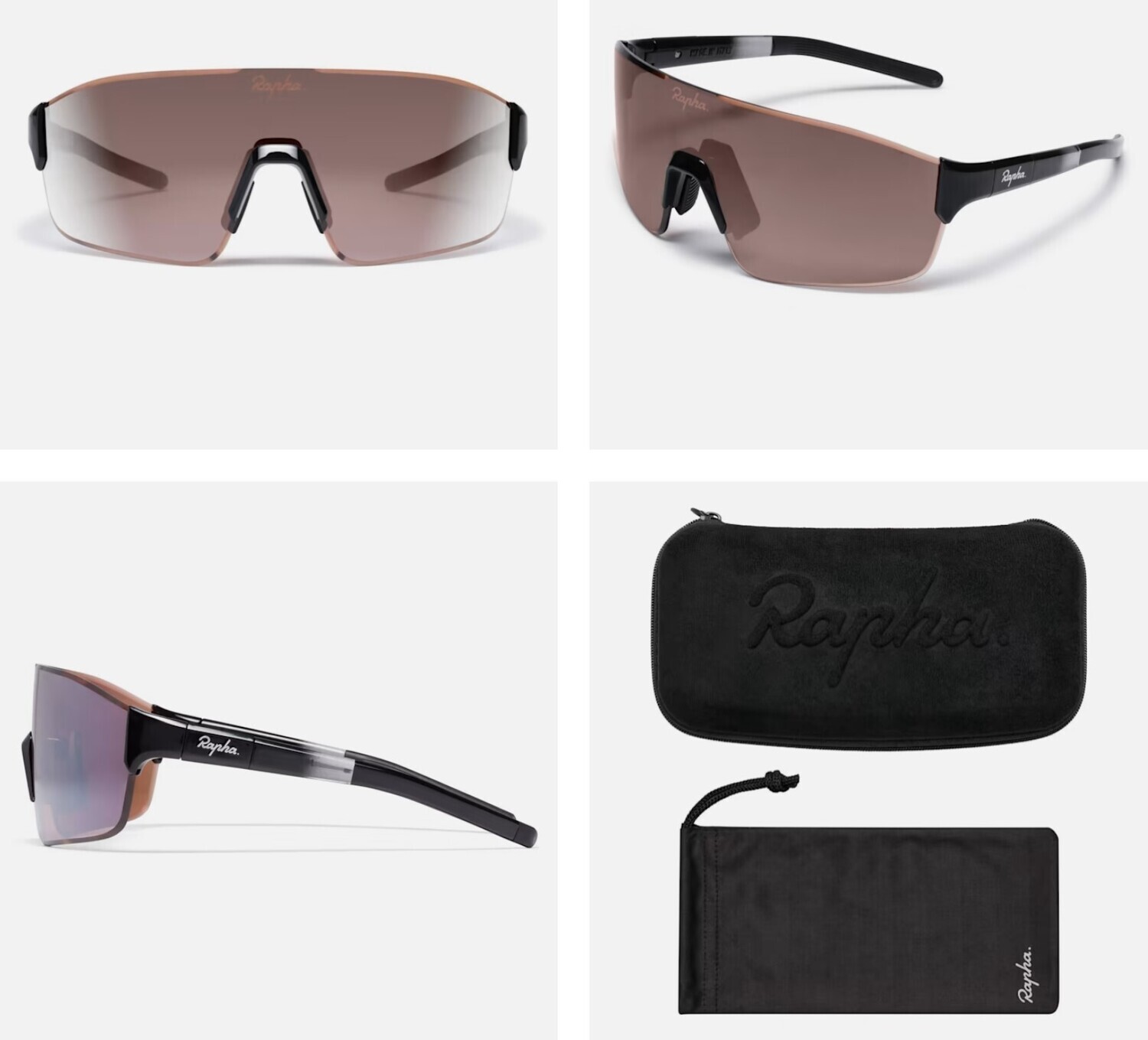 ウェア Rapha PRO TEAM FRAMELESS GLASSES BLACK rapha-pro-team-frameless-